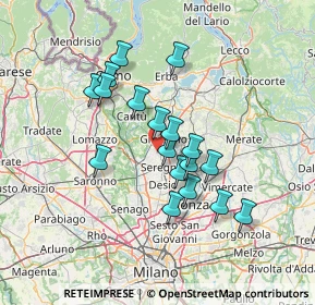 Mappa Via Vicenza, 20833 Giussano MB, Italia (11.54111)