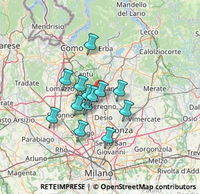 Mappa Via Vicenza, 20833 Giussano MB, Italia (9.83692)