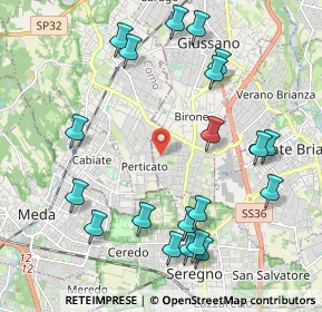 Mappa Via Vicenza, 20833 Giussano MB, Italia (2.381)