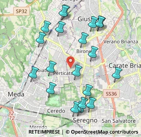 Mappa Via Vicenza, 20833 Giussano MB, Italia (2.115)