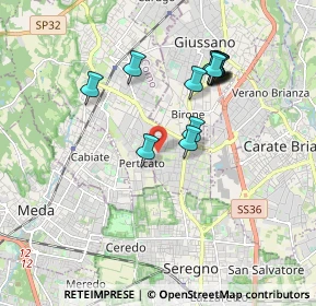 Mappa Via Vicenza, 20833 Giussano MB, Italia (1.67462)