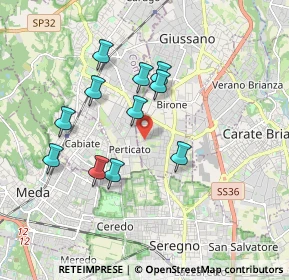 Mappa Via Vicenza, 20833 Giussano MB, Italia (1.60818)