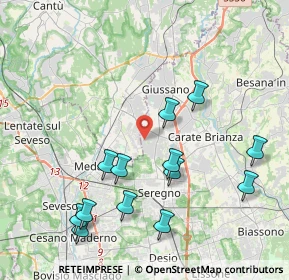 Mappa Via Vicenza, 20833 Giussano MB, Italia (4.35615)