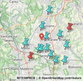 Mappa Via Vicenza, 20833 Giussano MB, Italia (3.60571)