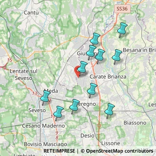 Mappa Via Vicenza, 20833 Giussano MB, Italia (3.78364)