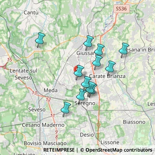 Mappa Via Vicenza, 20833 Giussano MB, Italia (3.06)