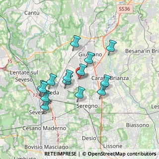 Mappa Via Vicenza, 20833 Giussano MB, Italia (3.10571)
