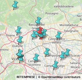 Mappa Via Ca' Moro, 35013 Cittadella PD, Italia (15.22222)