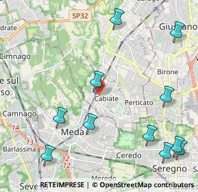 Mappa Via Gioacchino Rossini, 22060 Cabiate CO, Italia (2.74636)