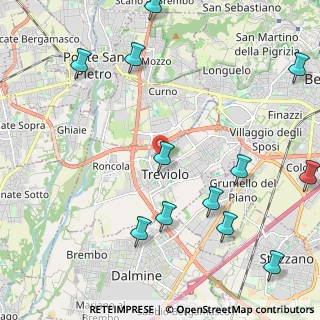 Mappa Treviolo, 24048 Treviolo BG, Italia (2.775)
