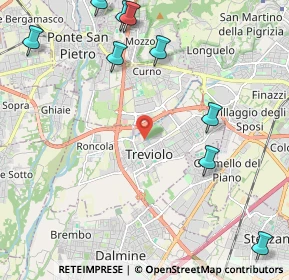 Mappa Treviolo, 24048 Treviolo BG, Italia (3.29583)