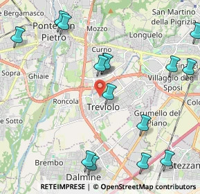 Mappa Treviolo, 24048 Treviolo BG, Italia (2.538)