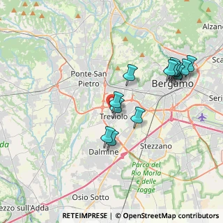 Mappa Treviolo, 24048 Treviolo BG, Italia (3.72462)