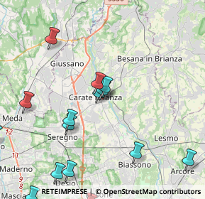 Mappa Via Pietro Borsieri, 20841 Carate Brianza MB, Italia (5.104)