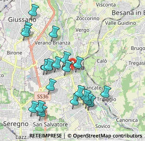 Mappa Via Pietro Borsieri, 20841 Carate Brianza MB, Italia (2.024)