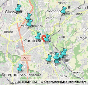 Mappa Via Pietro Borsieri, 20841 Carate Brianza MB, Italia (2.21)