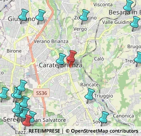 Mappa Via Pietro Borsieri, 20841 Carate Brianza MB, Italia (3.3005)