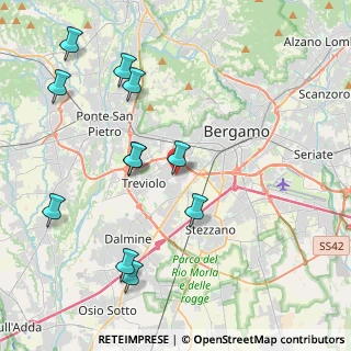 Mappa Via Piave, 24048 Treviolo BG, Italia (4.55455)