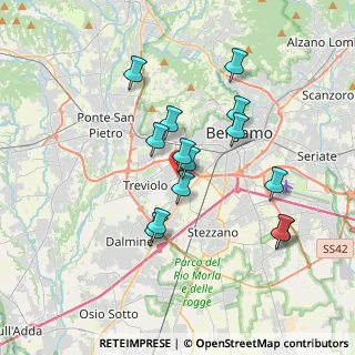 Mappa Via Piave, 24048 Treviolo BG, Italia (3.21857)