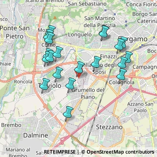 Mappa Via Piave, 24048 Treviolo BG, Italia (1.9895)