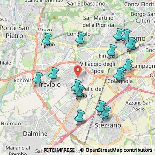 Mappa Via Piave, 24048 Treviolo BG, Italia (2.303)