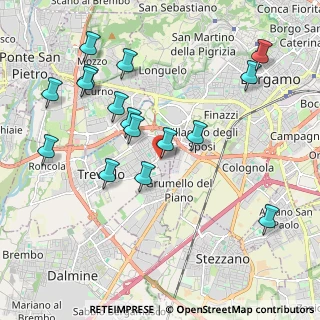 Mappa Via Piave, 24048 Treviolo BG, Italia (2.15813)