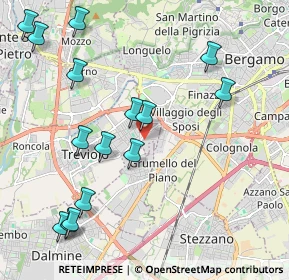 Mappa Via Piave, 24048 Treviolo BG, Italia (2.41333)