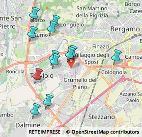 Mappa Via Piave, 24048 Treviolo BG, Italia (1.98083)