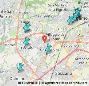 Mappa Via Piave, 24048 Treviolo BG, Italia (2.7075)
