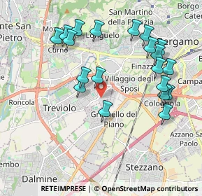 Mappa Via Piave, 24048 Treviolo BG, Italia (2.0655)