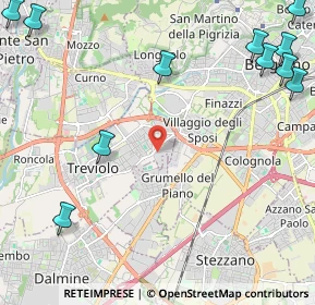 Mappa Via Piave, 24048 Treviolo BG, Italia (3.33727)