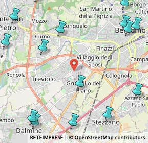Mappa Via Piave, 24048 Treviolo BG, Italia (3.22267)