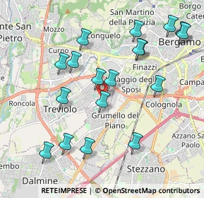 Mappa Via Piave, 24048 Treviolo BG, Italia (2.10389)
