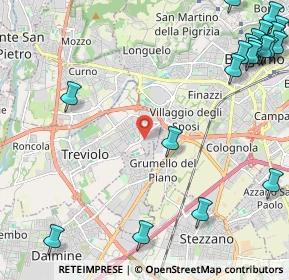 Mappa Via Piave, 24048 Treviolo BG, Italia (3.3675)