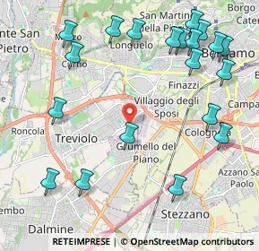 Mappa Via Piave, 24048 Treviolo BG, Italia (2.619)