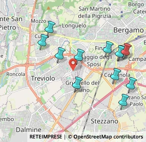 Mappa Via Piave, 24048 Treviolo BG, Italia (2.07)