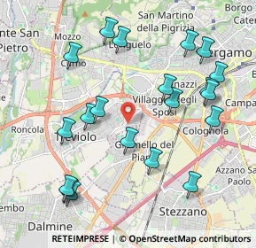 Mappa Via Piave, 24048 Treviolo BG, Italia (2.21)