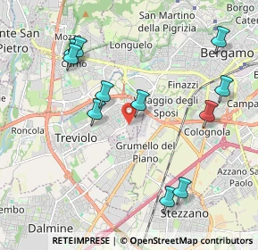 Mappa Via Piave, 24048 Treviolo BG, Italia (2.16182)