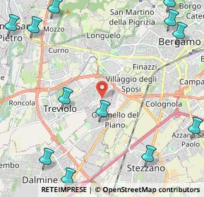 Mappa Via Piave, 24048 Treviolo BG, Italia (3.2475)