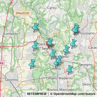 Mappa Scuola Media Leonardo Da Vinci, 20823 Lentate sul Seveso MB, Italia (3.76462)