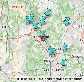 Mappa Scuola Media Leonardo Da Vinci, 20823 Lentate sul Seveso MB, Italia (3.72583)