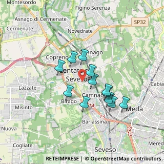 Mappa Scuola Media Leonardo Da Vinci, 20823 Lentate sul Seveso MB, Italia (1.385)