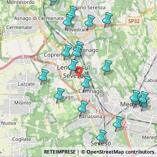 Mappa Scuola Media Leonardo Da Vinci, 20823 Lentate sul Seveso MB, Italia (2.476)