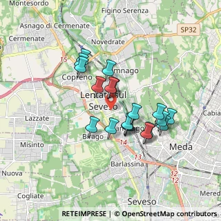 Mappa Scuola Media Leonardo Da Vinci, 20823 Lentate sul Seveso MB, Italia (1.43316)