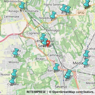 Mappa Scuola Media Leonardo Da Vinci, 20823 Lentate sul Seveso MB, Italia (3.27813)