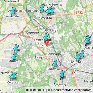Mappa Scuola Media Leonardo Da Vinci, 20823 Lentate sul Seveso MB, Italia (3.22706)