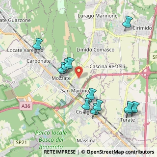 Mappa Via Brera, 22076 Mozzate CO, Italia (2.26083)