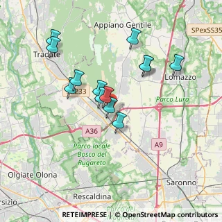 Mappa Via Brera, 22076 Mozzate CO, Italia (3.26)