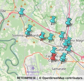 Mappa Via Battisti, 21011 Casorate Sempione VA, Italia (3.96688)