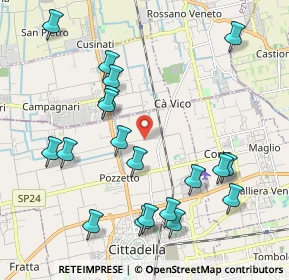 Mappa Via Cavin dei Pinei, 35013 Cittadella PD, Italia (2.25632)